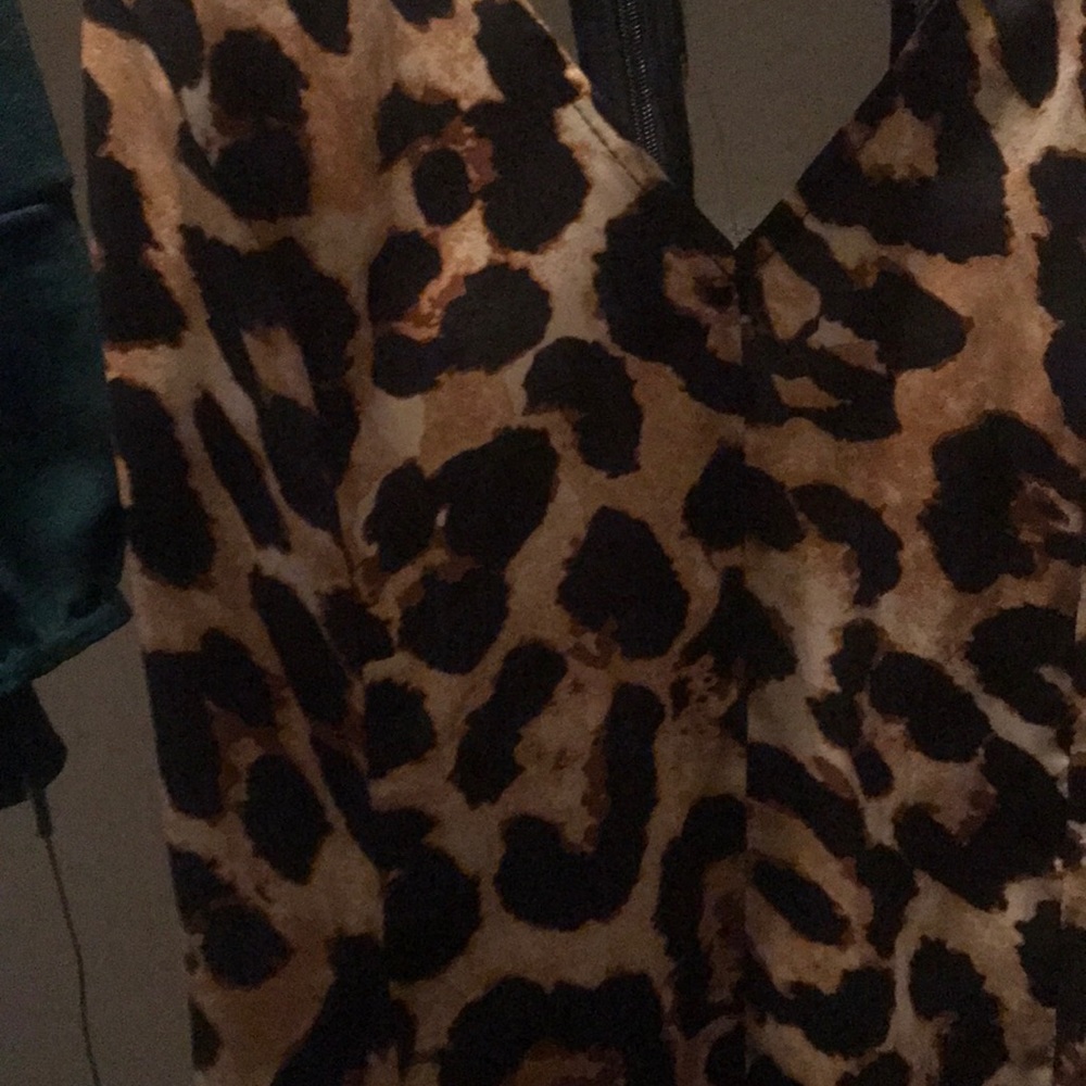 Cheetah print romper